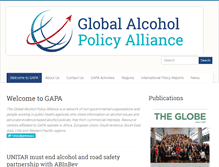 Tablet Screenshot of globalgapa.org